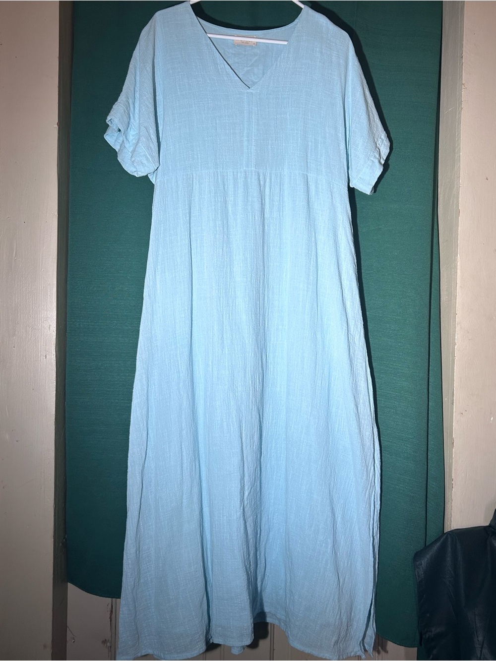 Nomad Light Blue V-Neck Maxi Dress